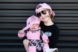 Curved Snapback, Pink, Lidz logo (Infant/Toddler, Child, Adult)