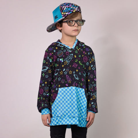 (BAMBOO)  Space Invaders  Ryder HOODIE, (Kids)