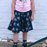 MTO- Artie Skater Skirt, Flamingos