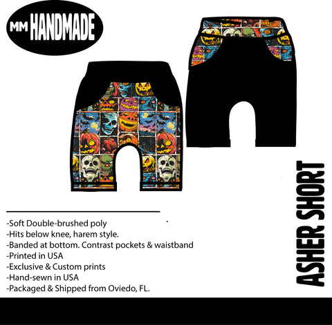 MTO-Asher Harem Short, Retro Halloween