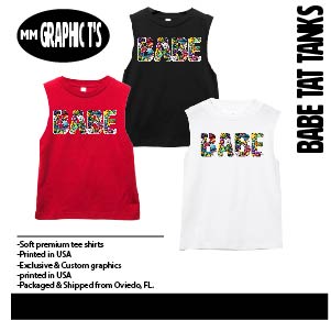 BABE Tat Tanks, (Multiple Options)