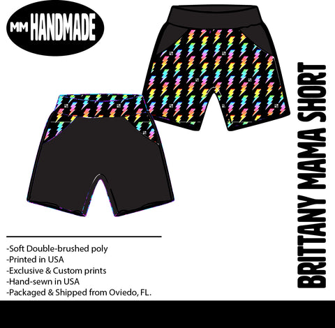 MTO-Brittany MAMA Short, Neon Bolts