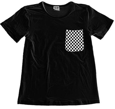 Black/Checks Parker Pocket T, Adult