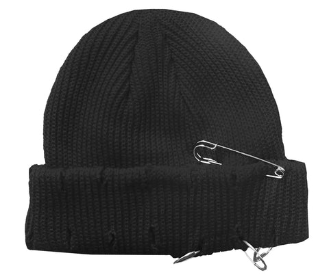 PUNK BEANIE, BLACK (CHILD)