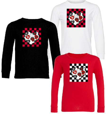 Checker Heart Long Sleeve (Multiple Options)