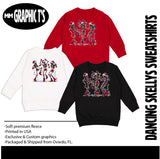 Dancing Skellys Crew Fleece,  (Multiple Options)