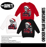 Flannel Skelly Crew Fleece,  (Multiple Options)