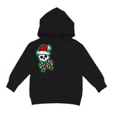 Candy Cane Skull Hoodie, Black (Toddler, Youth, Adult)