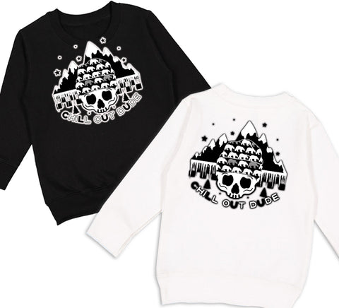 Chill dude SKULL Fleece,  (Multiple Options)