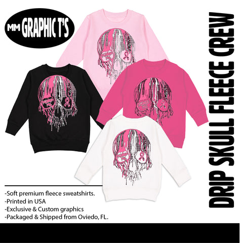 Awareness24 Drip Skull CREW,  (Multiple Options)