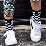 MM CHECKERBOARD Sockz, B/W (Infant, Toddler Youth)