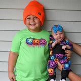 MTO, Gio Hooded Romper, Neon Halloween (Mulitiple Options)