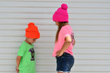 Neon POM Beanies, Adult