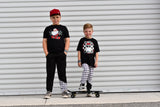 Santa Skater Tee, Black  (Infant, Toddler, Youth, Adult)