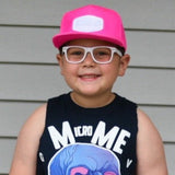 HOT PINK Snapback, W/W Patch (Infant/Toddler, Child, Adult)