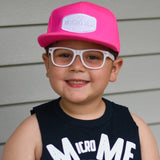 HOT PINK Snapback, W/W Patch (Infant/Toddler, Child, Adult)