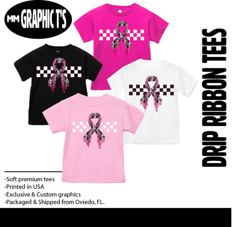 Awareness24 Drip Ribbon Tee (Multiple Options)