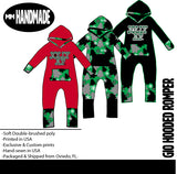 Gio Hooded Romper, Xmas Mash Up