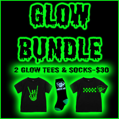 GLOW Bundle 1- 2 Tees & Socks