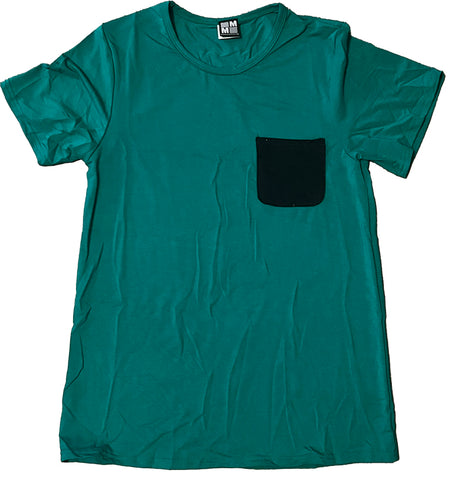 Green/Black Parker Pocket T, Adult