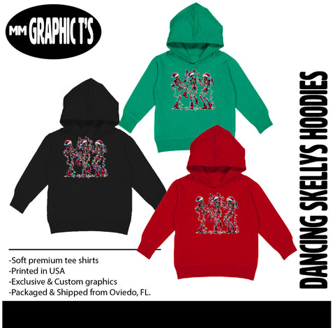 Dancing Skelly Hoodies,  (Multiple Options)