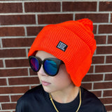 Neon POM Beanies, Adult