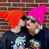 Neon POM Beanies, Adult