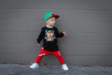 Reindeer Boy LS Shirt, Black (Infant, Toddler, Youth, Adult)