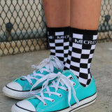 MM CHECKERBOARD Sockz, B/W (Infant, Toddler Youth)