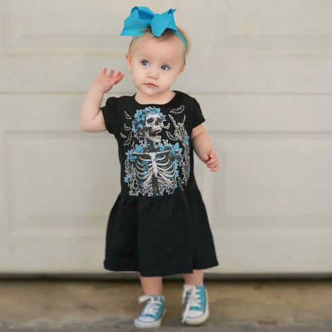 Floral Skelly ADLEY Tee Dress,  (Multiple Options)