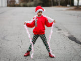 Candy Cane Skull Crew Sweatshirt, Red (Toddler, Youth, Adult)