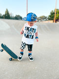 SK8 Don't Hate Tee, White   (Infant, Toddler, Youth, Adult)