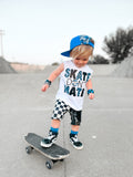 SK8 Don't Hate Tee, White   (Infant, Toddler, Youth, Adult)