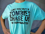 Zombies Chasing Tees, (Multiple Options)