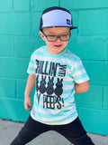 Mint Stripe CHILLIN' Easter Tee