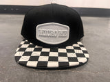 Black/Checker w/White Patch  (Infant/Toddler, Child, Adult)