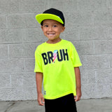 Black/Neon Yellow  Brim Lidz (Child)