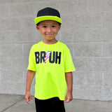 Black/Neon Yellow  Brim Lidz (Child)