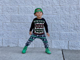 Moto Santa Long Sleeve Shirt (Infant, Toddler, Youth)