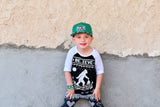 UG- Big Foot Raglan, B/W (Toddler, Youth)