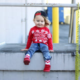 UG- Meowy Christmas Long Sleeve Shirt, Red (Infant, Toddler, Youth)