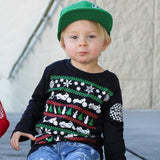 Moto Santa Long Sleeve Shirt (Infant, Toddler, Youth)