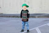 Moto Santa Long Sleeve Shirt (Infant, Toddler, Youth)