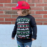 Moto Santa Long Sleeve Shirt (Infant, Toddler, Youth)