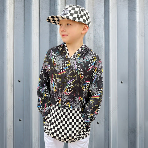 (BAMBOO)  Neon Bolt Ryder HOODIE, Kids