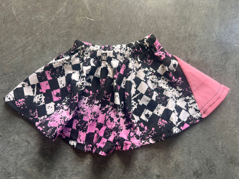 DOLL Skater Skirt, Pinkout Checks