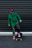 Ginger Sk8R Long Sleeve Shirt, Green (Infant, Toddler, Youth, Adult)