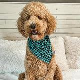 BENTLEY Dog Bandana, Bamboo Surf Checks