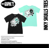 Inky Skulls TEES, (Multiple Options)