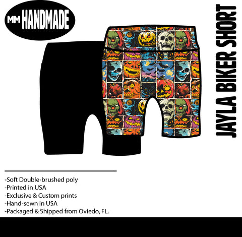 MTO-Jayla Biker Short, Retro Halloween